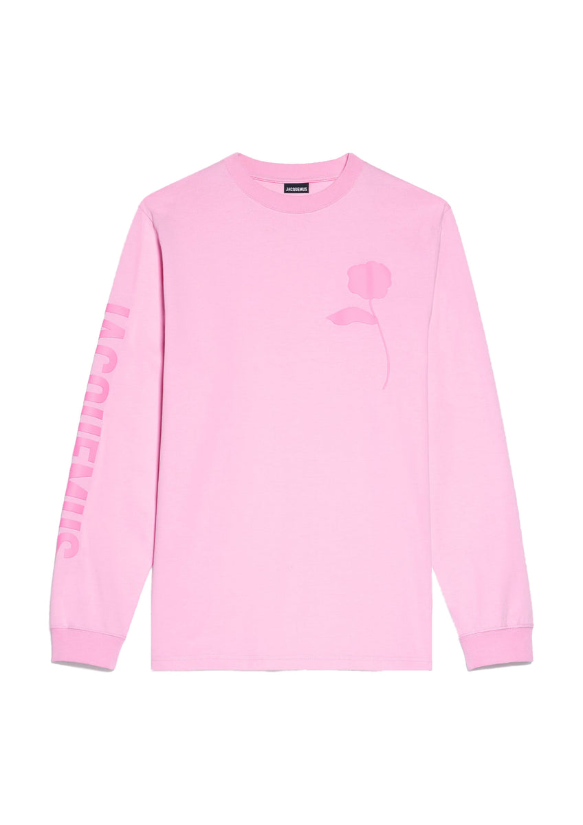 JACQUEMUS - LE T-SHIRT CICERI PINK SOLID ROSE PINK