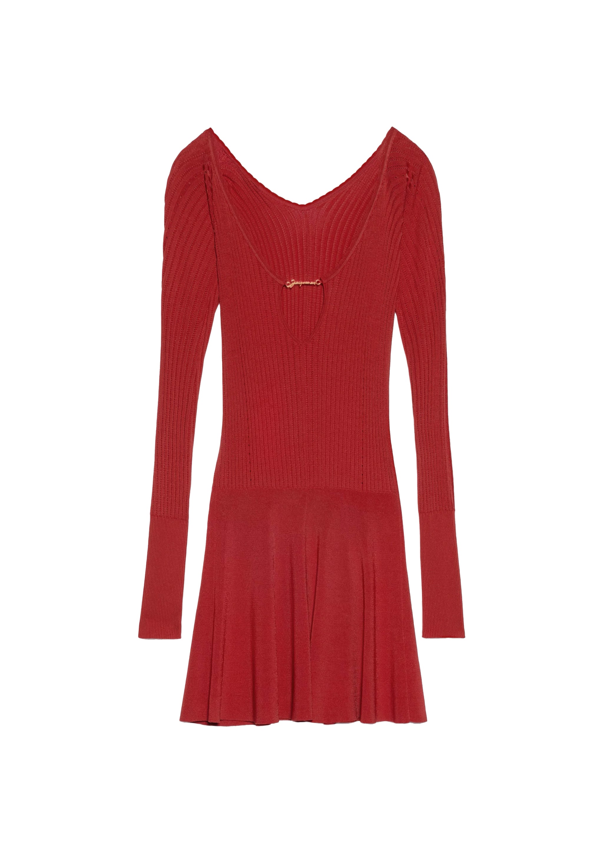 JACQUEMUS LA MINI ROBE PRALU DARK RED SOLAR MTP