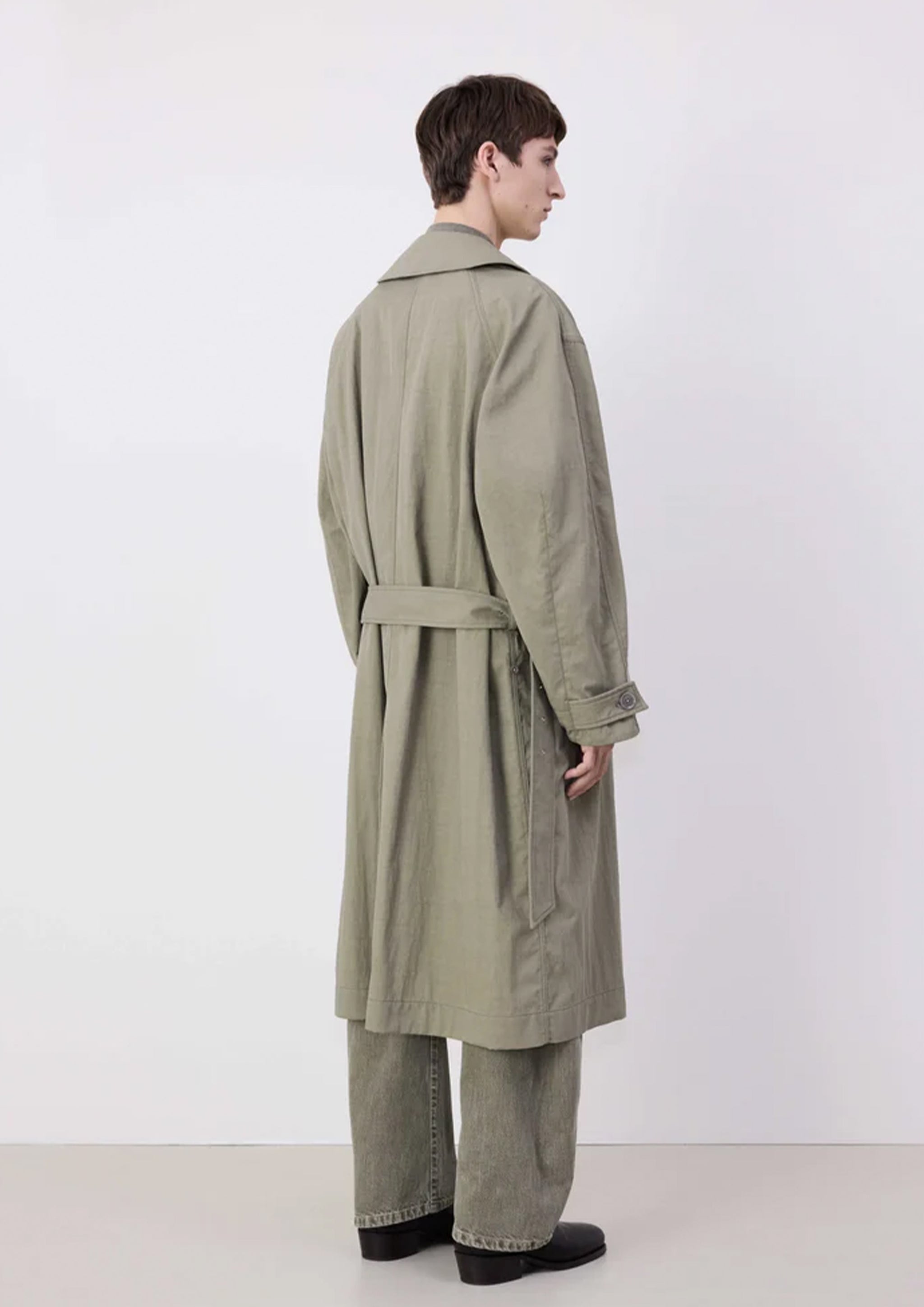 LEMAIRE - TIBETAN TRENCH LIGHT OLIVE – SOLAR MTP