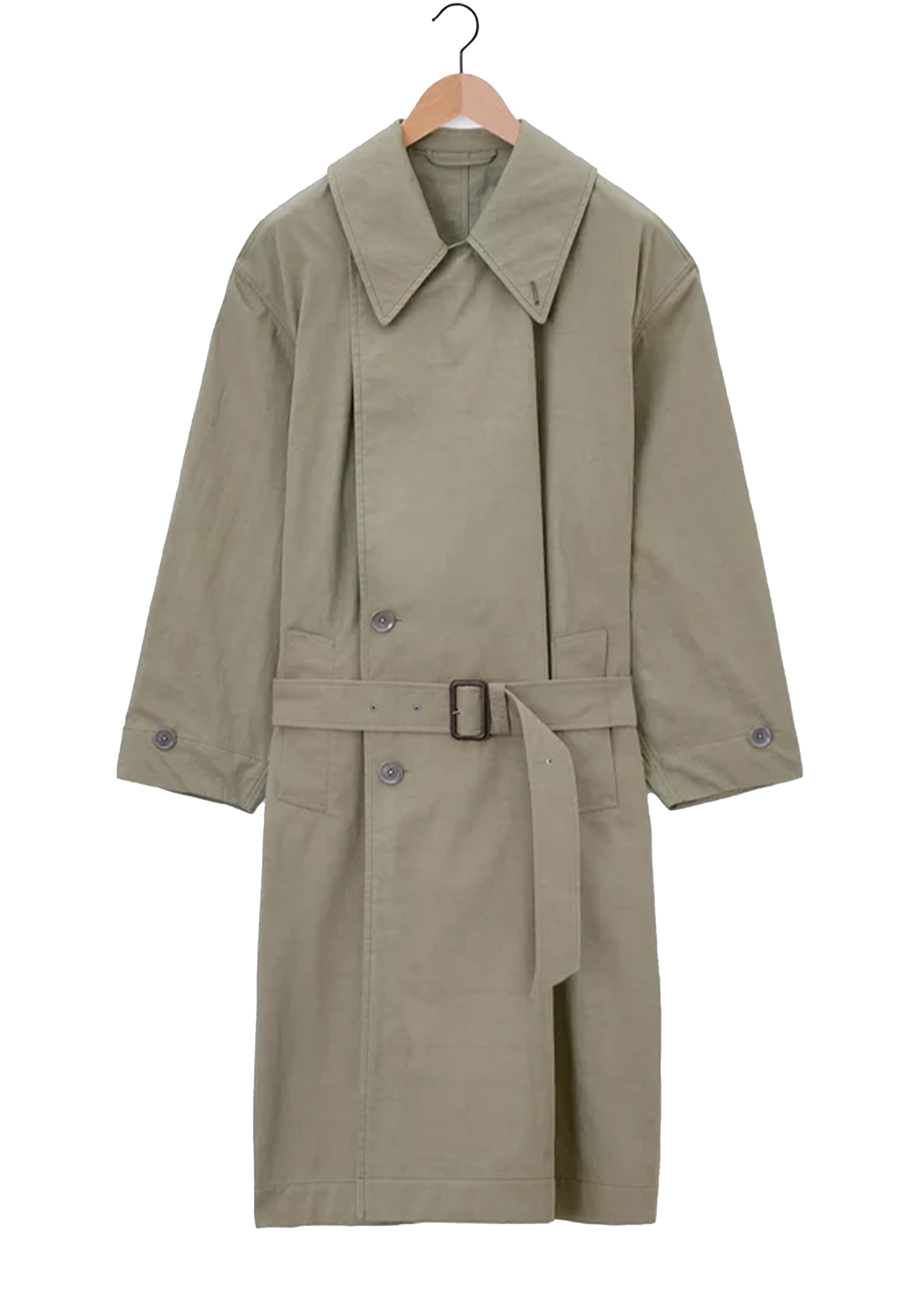 LEMAIRE - TIBETAN TRENCH LIGHT OLIVE – SOLAR MTP