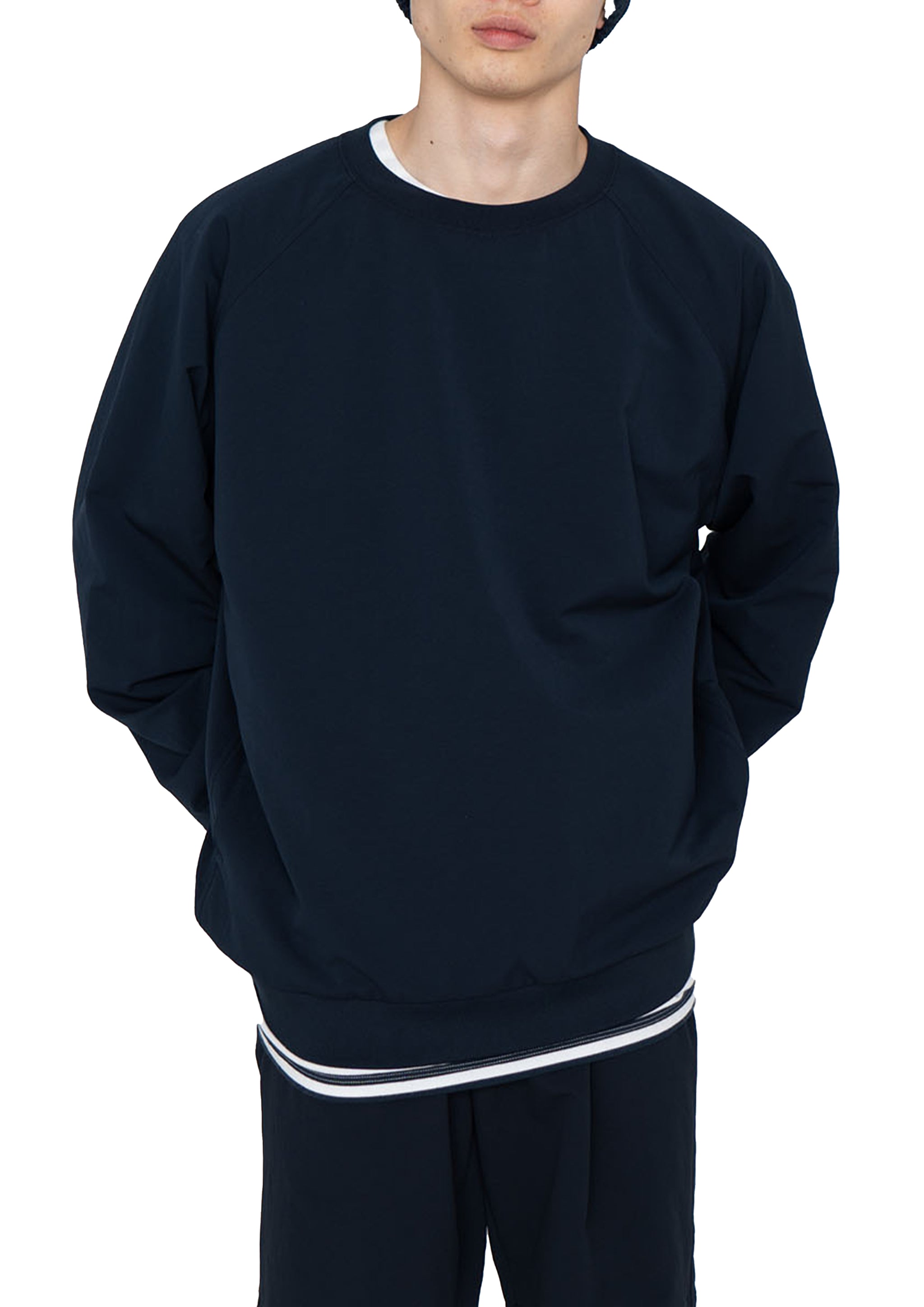 NANAMICA - ALPHADRY CREW NECK SWEAT NAVY – SOLAR MTP