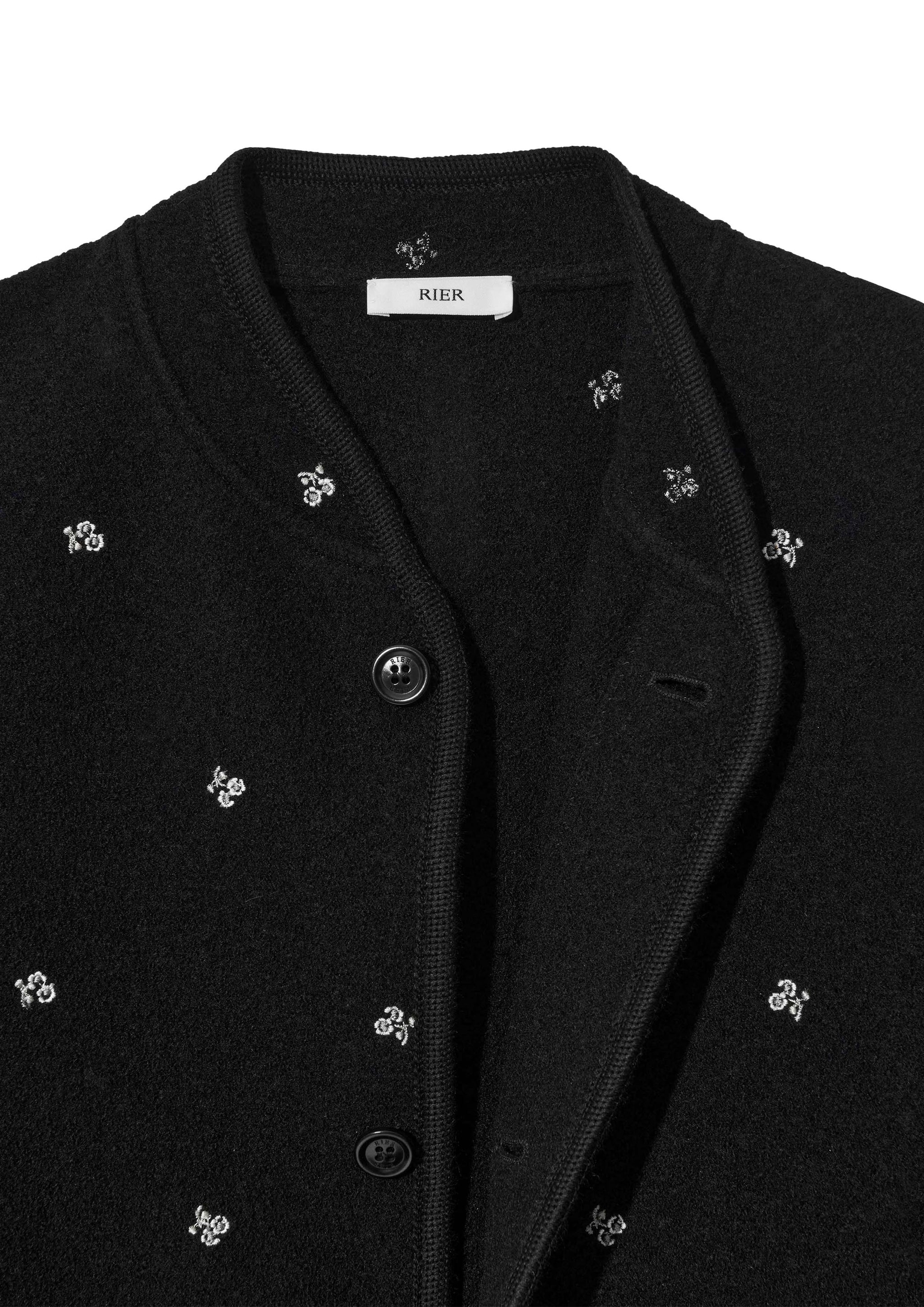 RIER - WALKER JACKET FLOWERS BLACK – SOLAR MTP