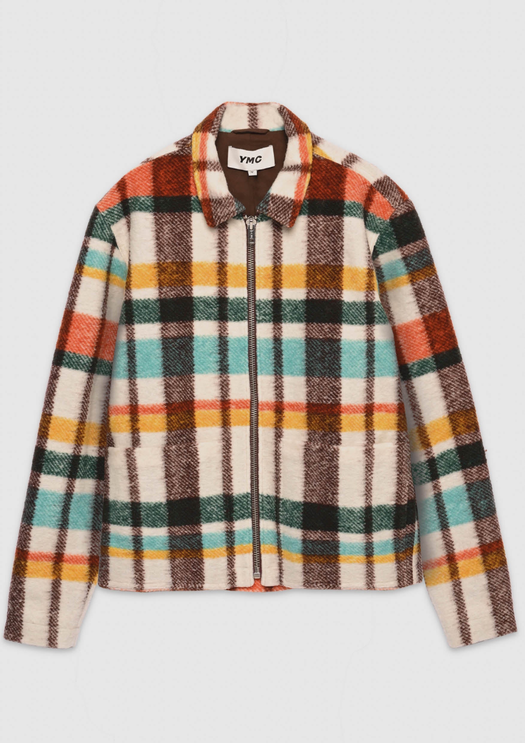 YMC - BAY CITY CHECK WOOL BOMBER JACKET MULTI